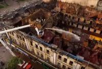 Опубликовано видео последствий пожара на Крещатике