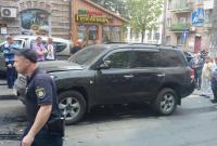 В центре Киева взорвался внедорожник