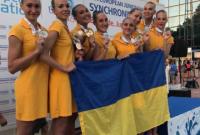 Украинские юниорки стали серебряными призерами ЧЕ по синхронному плаванию