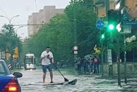 Сильный ливень затопил Берлин (видео)