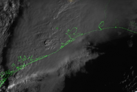 NASA опубликовало снимки молнии, сделанные погодным спутником
