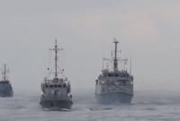 Минобороны опубликовало видео участия тральщика "Геническ" в учениях в составе группы с кораблями НАТО