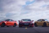 Acura NSX, GT-R и 911 Turbo посоревновались в разгоне до 240 км/ч (видео)