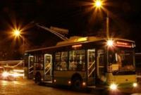 Ночные троллейбусы будут курсировать Кропивницким