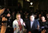 Саакашвили в Львове поужинал с Садовым под охраной батальона "Донбасс" - СМИ (видео)