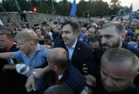 Пограничники о поведении сторонников Саакашвили: рвали одежду и срывали погоны