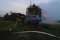 Под Киевом сгорел локомотив поезда с пассажирами