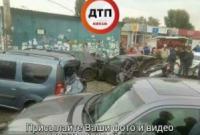 Масштабное ДТП в Киеве: разбиты шесть автомобилей