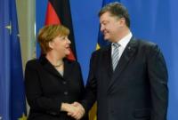 Порошенко поздравил Меркель с победой ее партии на выборах
