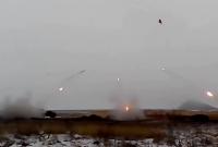 Боевики показали запуск 4 полных "пакетов" "Града" по Авдеевке (видео)