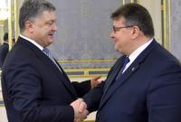 П.Порошенко поблагодарил за поддержку Литвы о предоставлении Украине безвиза с ЕС