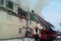 Пожар произошел в офисном здании в Киевской области