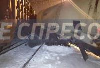 В Киеве в Соломенском районе столкнулись грузовые поезда