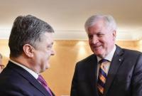 Порошенко обсудил с премьером Баварии ситуацию на Донбассе и санкции против России
