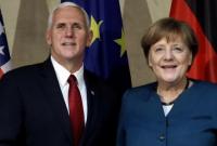 А.Меркель и М.Пенс обсудили конфликты в Украине и Сирии
