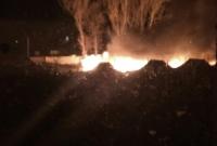 В Коломые горел палаточный городок 10-й бригады ВСУ (фото, видео)