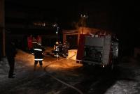 В Киеве произошел масштабный пожар в гаражном кооперативе