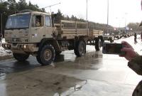 В Польше грузовик армии США с грузом снарядов для танков попал в ДТП