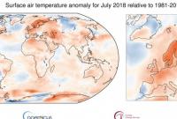 В июле в мире была аномальная жара