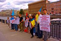В Санкт-Петербурге провели пикет за освобождение Сенцова