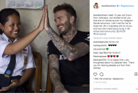Бекхэм на один день подарил свой Instagram индонезийской школьнице