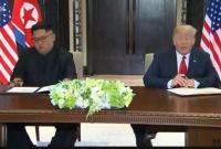 Трамп и Ким Чен Ын по результатам саммита подписали совместный документ