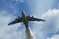 В Подмосковье пожарный Ил-76 по ошибке сбросил 40 тонн воды на патрульных (видео)