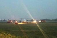 Появилось видео жесткой посадки самолета в аэропорту "Киев" (фото)