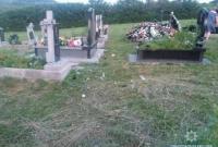 Трое детей на Закарпатье устроили погром на кладбище
