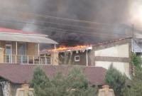 В оккупированной Евпатории горел пансионат: шесть человек пострадали