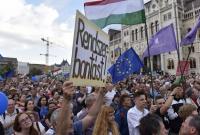 В Будапеште прошел митинг против премьер-министра Орбана