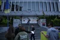 Сделаем "Интер" патриотическим: Нацкорпус планирует продолжать акцию протеста против телеканала