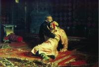 В Третьяковской галерее мужчина повредил картину Репина Иван Грозный и его сын
