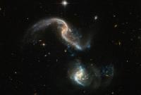 Телескоп «Хаббл» заметил столкновение двух галактик