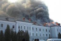 Масштабный пожар произошел в бывшем коллегиуме иезуитов во Львовской области