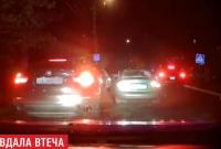 В Черновцах задержали пьяного водителя, который сумел сбежать от патрульных, но застрял в пробке