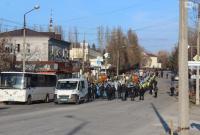 Крестный ход УПЦ МП в Запорожье охраняли сотни полицейских и военных