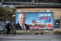В Чехии завершилось голосование на президентских выборах, лидирует Земан