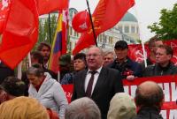 В Донецке главарю «Компартии ДНР» не дали выступить на митинге, произошла потасовка