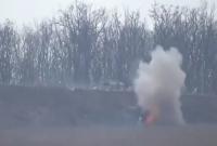 В сети показали видео мощного удара ВСУ по позициям оккупантов под Донецком