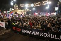 В Сербии десятки тысяч граждан вышли на протесты