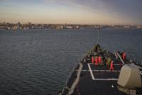 Американский ракетный эсминец покинул порт Одессы