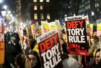 В Лондоне начались протесты из-за победу партии Джонсона на выборах