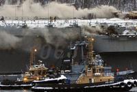 Пожар на российском авианосце "Адмирал Кузнецов": 2 погибших и 14 пострадавших