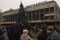 Впервые за 33 года в Припяти установили новогоднюю елку