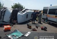В Николаевской области столкнулись микроавтобусы, 15 человек ранены