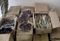 На границе с РФ задержали четверть тонны вяленой воблы и икры