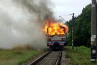В Винницкой области загорелся вагон электрички