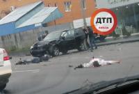 Жуткая авария в Киеве: Audi влетела в BMW, есть погибшие (видео)