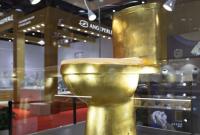 В Китае продают пуленепробивной золотой унитаз с 40 тыс. бриллиантами